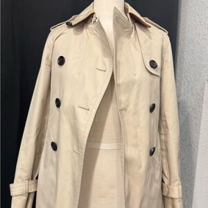 Coach Beige Double-Breasted Trench Coat